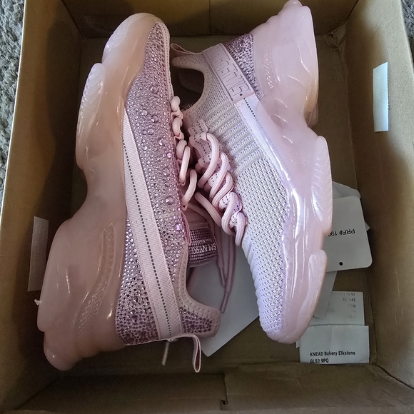 Steve Madden Sm Ny90 Rhinestone Sneakers - Pink - Picture 6 of 6